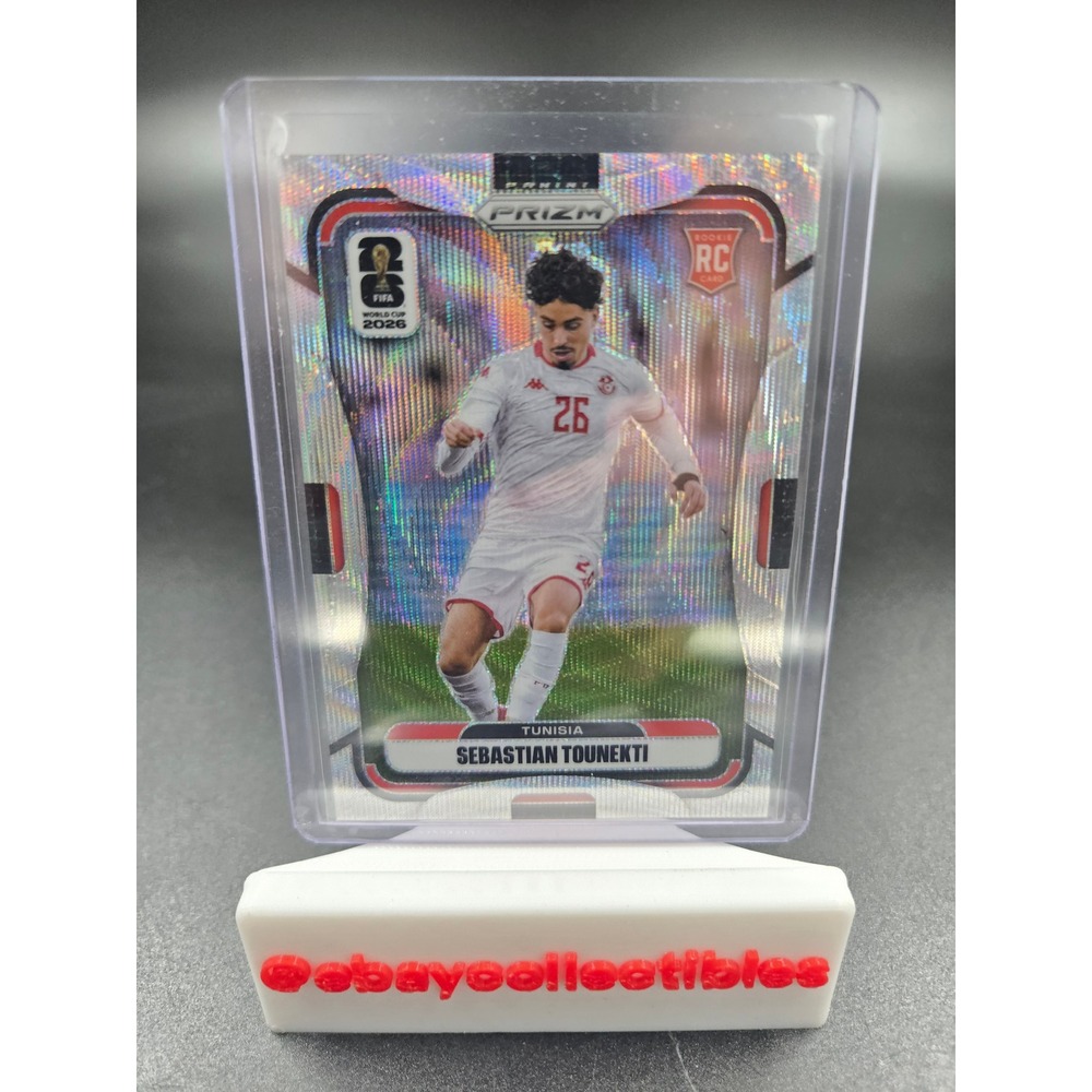 2026 Panini Prizm Sebastian Tounekti Tunisia RC #427 Silver Shimmer Prizm